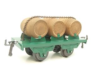Hornby Hachette Series French O Gauge Green Triple "Barrel" Wagon NEW Boxed image 4