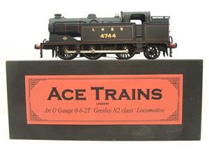 Ace Trains O Gauge E11A LNER Satin Black N2 Class 0-6-2 Tank Loco R/N 4744 Electric 2/3 Rail Boxed image 1