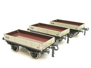Bassett Lowke O Gauge BL99034 BR 3 Plank Coal Wagons x3 Set Boxed image 4