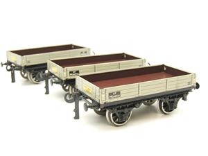 Bassett Lowke O Gauge BL99034 BR 3 Plank Coal Wagons x3 Set Boxed image 10