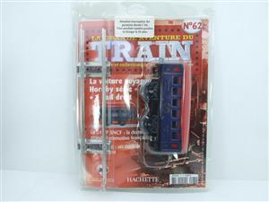 Hornby Hachette Series French O Gauge No.62 Blue Red Roof Voiture "Saloon" 1st Class Coach NEW Pack image 1