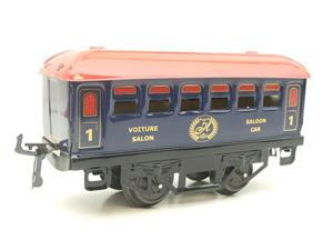 Hornby Hachette Series French O Gauge No.62 Blue Red Roof Voiture "Saloon" 1st Class Coach NEW Pack image 4