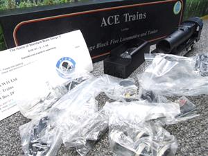 Ace Trains O Gauge E19-K2/PT, Black 5, Domeless & Standard Tender Loco Kit Form 2/3 Rail Bxd NEW image 9