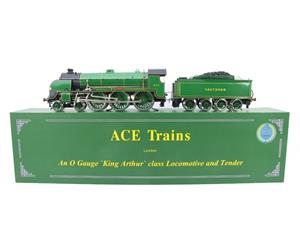 ACE Trains O Gauge E/34/C21 SR Malachite Green 4-6-0 "Sir Lancelot" & SR Coach Sets A&B NEW image 2