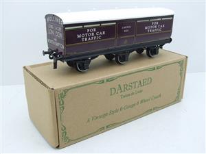 Darstaed O Gauge LNWR Six Wheel Motor Car Van R/N 603 Boxed 2/3 Rail Running image 2