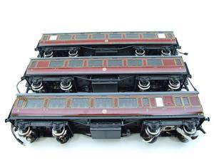 Darstaed O Gauge LMS Period 2 Corridor Coaches x3 Boxed 2/3 Rail Set A image 2
