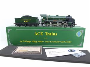 ACE Trains, O Gauge, E/34-B3, SR Gloss Lined Olive Green "Sir Bedivere" R/N 457 image 1