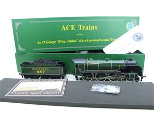 ACE Trains, O Gauge, E/34-B3, SR Gloss Lined Olive Green "Sir Bedivere" R/N 457 image 3