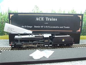 Ace Trains O Gauge E38D1 Early Pre 56 BR Satin Black Class 8F, 2-8-0 Locomotive and Tender R/N 48073 image 1