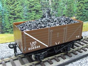 Ace Trains O Gauge G/5 Private Owner "LMS" R/N 608344 Brown Coal Wagon 2/3 Rail image 3