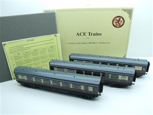 Ace Trains O Gauge C14B BR MK 1 Pullman Coaches x3 Set B Bxd 2/3 Rail Grey Roofs image 3