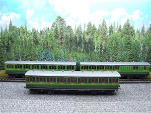 Ace Trains O Gauge "Southern" SR Green C1 Non Corridor Coaches x3 Set Boxed image 3