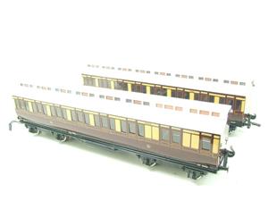 Darstaed O Gauge "GWR" x5 Suburban Non Corridor Coaches Set 2/3 Rail Clerestory Roofs Boxed image 3