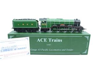 Ace Trains O Gauge E6 LNER Green A3 Pacific Banjo Dome "Flying Scotsman" R/N 4472 Elec 3 Rail Bxd image 1