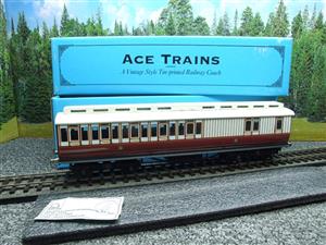 Ace Trains O Gauge C1 "Caledonian Railway" CR 3rd Brake End Non Corridor Passenger Coach Boxed image 3