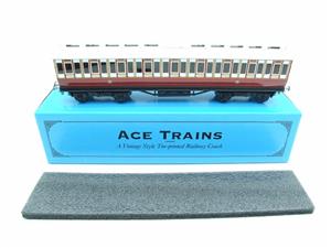 Ace Trains O Gauge C1 "Caledonian Railway" CR All 3rd Non Corridor Passenger Coach Boxed image 1