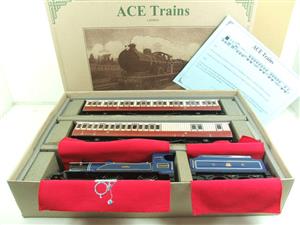 Ace Trains O Gauge E3S CR Blue Caledonian 4-4-0 Loco & Coach Set Fitted Seating Electric 3 Rail Bxd image 1