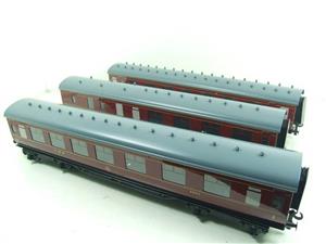 Ace Trains O Gauge C18B LMS Maroon Stanier Coaches x3 Boxed 2/3 Rail Set B image 2