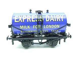 ACE Trains - Darstaed O Gauge Blue "Express Dairy Milk" Tanker Wagon 2/3 Rail image 1