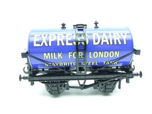 ACE Trains - Darstaed O Gauge Blue "Express Dairy Milk" Tanker Wagon 2/3 Rail image 8