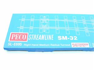 PECO O Gauge SL-E695 Right Hand Medium Radius SM-32 Point Code 200 Nickel Silver Rails Bxd image 2