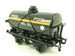 Ace Trains O Gauge G1 Four Wheel "Pool" Black Fuel Tanker Tinplate image 2