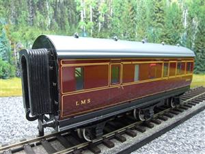 Darstaed O Gauge "LMS" Period II Maroon Six Wheel Stove Van R/N 2860 Boxed 2/3 Rail Running image 7