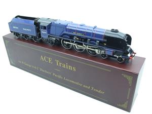 Ace Trains O Gauge E12L Duchess Class BR Blue "King George V1" R/N 46244 Electric 2/3 Rail Boxed image 2