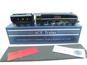 Ace Trains O Gauge E12C1 Coronation Pacific LMS Wartime Satin Black "City of Liverpool" R/N 6247 Bxd image 2