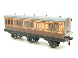 Darstaed O Gauge LSWR Six Wheel Grey Roof x4 Coaches Set 3 Rail Boxed image 4