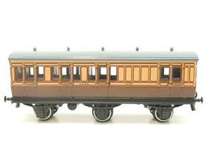 Darstaed O Gauge LSWR Six Wheel Grey Roof x4 Coaches Set 3 Rail Boxed image 5