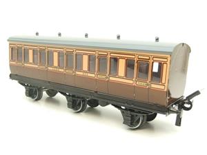 Darstaed O Gauge LSWR Six Wheel Grey Roof x4 Coaches Set 3 Rail Boxed image 7
