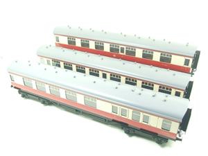 Ace Trains O Gauge C13B BR MK1 Carmine & Cream Coaches x3 Set B Bxd 2/3 Rail image 2