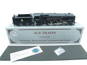 Ace Trains O Gauge E27A BR Black "Britannia Class" Loco & Early Logo Tender R/N 70000 Bxd image 1