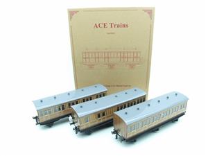 Ace Trains O Gauge C24 LNER Six Wheel Grey Roof Clemenson x3 Coaches Set 2 Bxd image 2