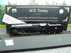Ace Trains O Gauge E28E1 BR Pre 56 Class 9F Loco & Tender R/N 92118 Satin Black Elec 2/3 Rail Bxd image 3