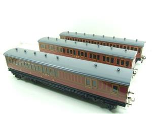 Ace Trains O Gauge C1 LMS Maroon x3 Coaches Set 3 Rail Boxed image 2