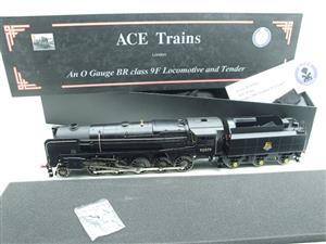 Ace Trains O Gauge E28/D1 BR 9F Loco & Tender "Unlined Gloss Satin Black" Pre 56 R/N 92079 Electric 2/3 Rail NEW Bxd image 2