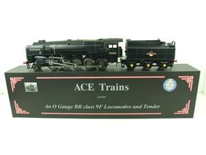 Ace Trains O Gauge E28B1 BR Class 9F Loco & Tender "Black Prince" R/N 92203 Electric 2/3 Rail Bxd image 1