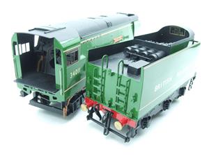 Ace Trains O Gauge E9 BR Lined Apple Green West Country Class Bulleid Pacific British Railways 4-6-2 Loco & Tender Named "Tavistock" R/N 34011 Electric 2/3 Rail Boxed image 9