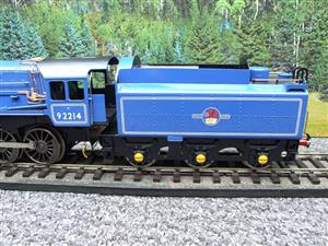 Ace Trains O Gauge E28L Class 9F BR Gloss Blue Loco & Tender "Leicester City FC" R/N 92214 Electric 2/3 Rail Boxed image 5