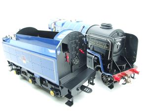 Ace Trains O Gauge E28L Class 9F BR Gloss Blue Loco & Tender "Leicester City FC" R/N 92214 Electric 2/3 Rail Boxed image 9