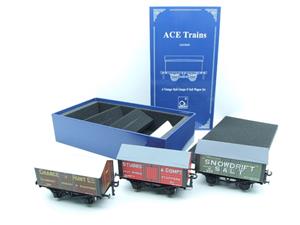 Ace Trains O Gauge G6 SV1 Private Owner Salt Wagons x3 Set 1 Bxd image 2