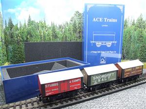 Ace Trains O Gauge G6 SV1 Private Owner Salt Wagons x3 Set 1 Bxd image 3
