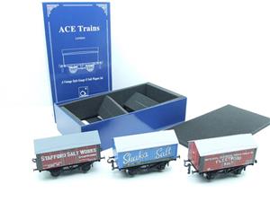 Ace Trains O Gauge G6 SV4 Private Owner Salt Wagons x3 Set 4 Bxd image 2