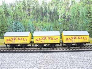Ace Trains O Gauge G6 SV5 Private Owner "Saxa Salt" Wagons x3 Set 5 Bxd image 3