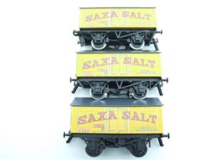 Ace Trains O Gauge G6 SV5 Private Owner "Saxa Salt" Wagons x3 Set 5 Bxd image 5
