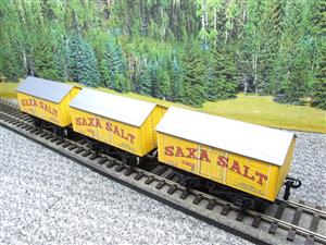 Ace Trains O Gauge G6 SV5 Private Owner "Saxa Salt" Wagons x3 Set 5 Bxd image 6