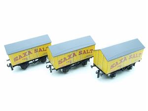 Ace Trains O Gauge G6 SV5 Private Owner "Saxa Salt" Wagons x3 Set 5 Bxd image 7