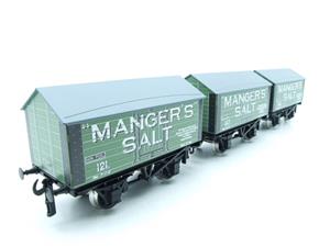 Ace Trains O Gauge G6 SV6 Private Owner "Mangers Salt" Wagons x3 Set 6 Bxd image 9